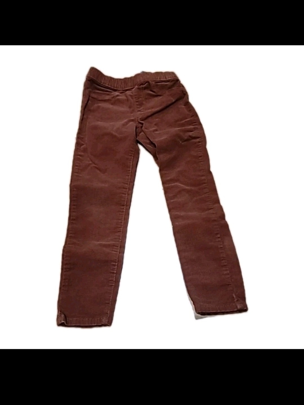H&M Girls, Skinny Fit, Brick Red- Maroon Corduroy Pants, Size 6